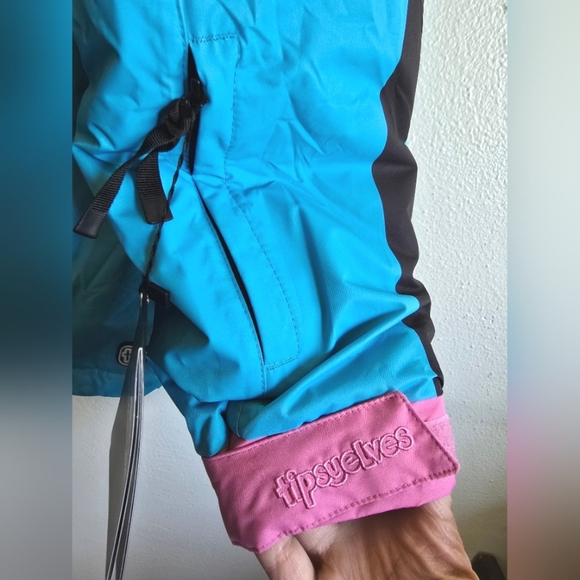 NWT!! Tipsy Elves, Icy Blunder Insulated Jacket, Blue/Black, Size XL, MSRP $190 - Picture 9 of 16